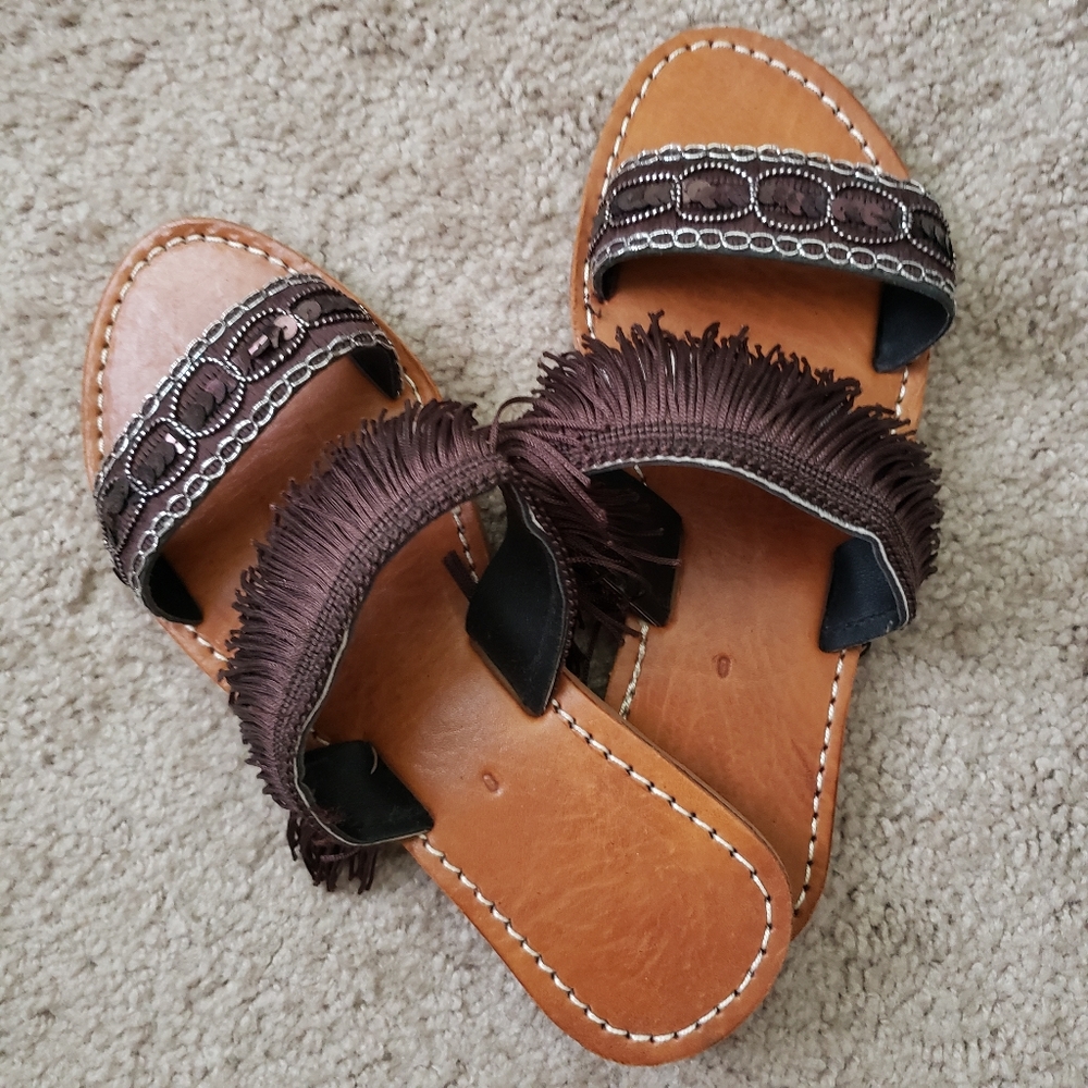 Leather handmade artisan sandals